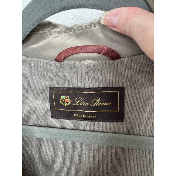 Loro Piana Storm System Khaki Button Front Belted Trench Coat 38 / 6 - Picture 9 of 13